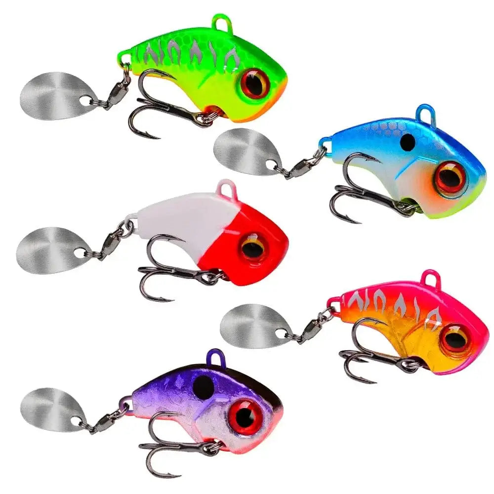 China China 1Pcs Rotating Jig Metal VIB Spoon Spinner Fishing Lures 6g-28g Vibration Hard Bait For Bass Pike Winter Ice Fishing Tackle