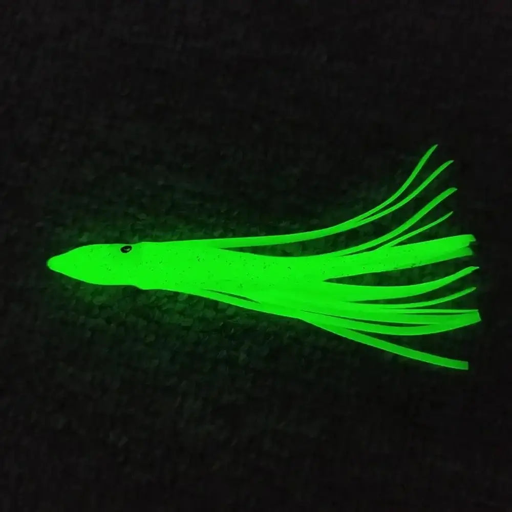 China China 20-pieces Squid Skirts Luminous Soft Lure 5cm/9cm/11cm Glow Fishing Lure Octopus Rubber Artificial Bait pesca Wobblers