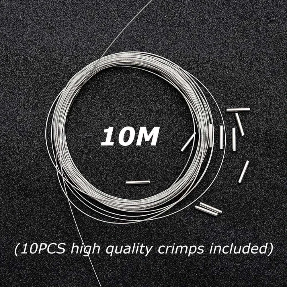 China China 200LBS Stainless Steel Plastic Nylon Anti-Bite Wire Line Sea Fishing Boat Fishing Luya Anti-Wear Fishing Line Copper Tube Tight Clamp