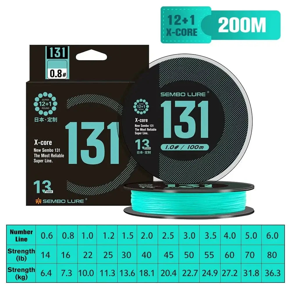 China China 200M / 5.0 70LB 31.8KG ZUKIBO Sembo 13 Strands Braided Fishing Line Performance Fiber Japan Multifilament PE Line Round Smooth,Thin,Abrasion Resistant