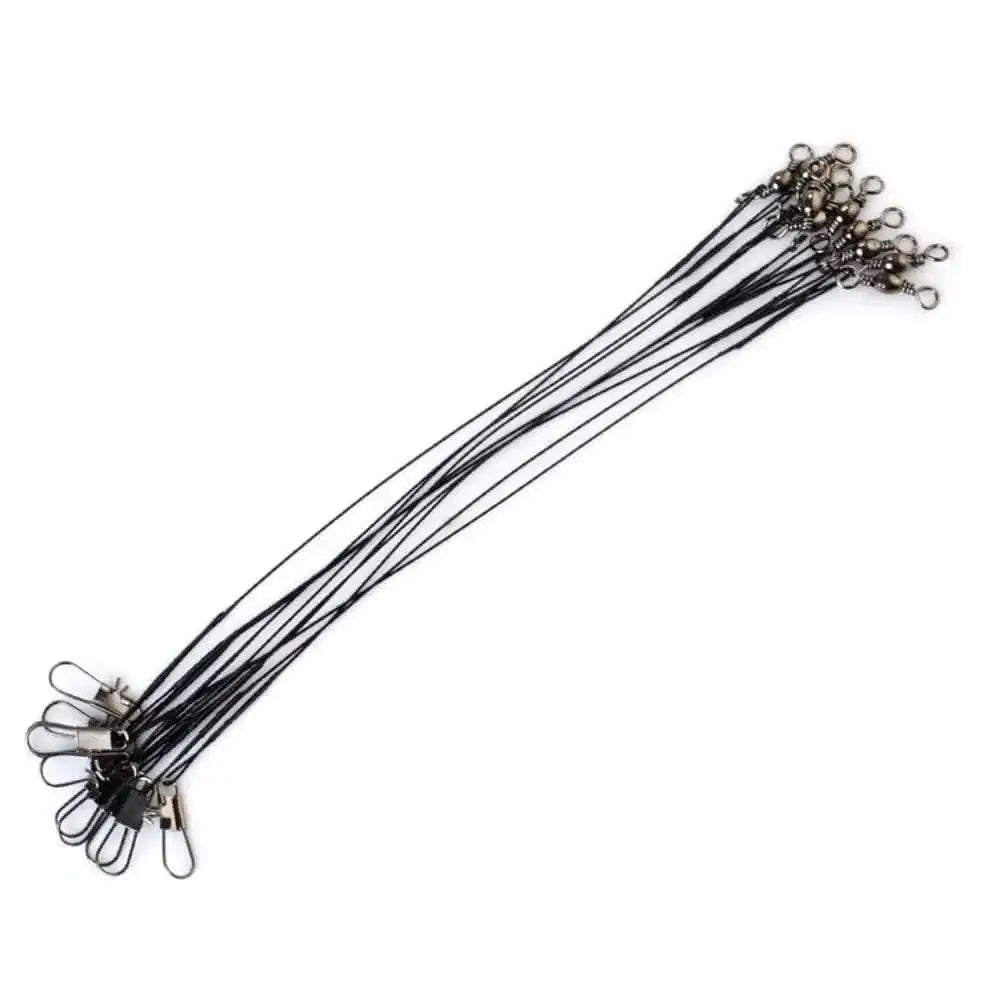 China China 20Pcs Anti Bite Fishing Lines Multipurpose Lure Trace Rope Connector Steel Wire Leader Line Swivel Outdoors Fishing Accessories