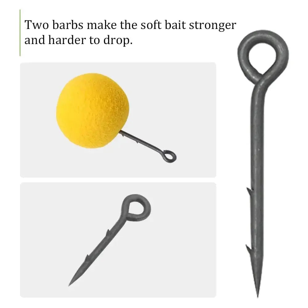 China China 20pcs Carp Fishing Accessories Pop Up Boilie Bait Stings Live Bait Maggot Needle Pin Stinger With Barbs For Carp Hair Rig Tackle