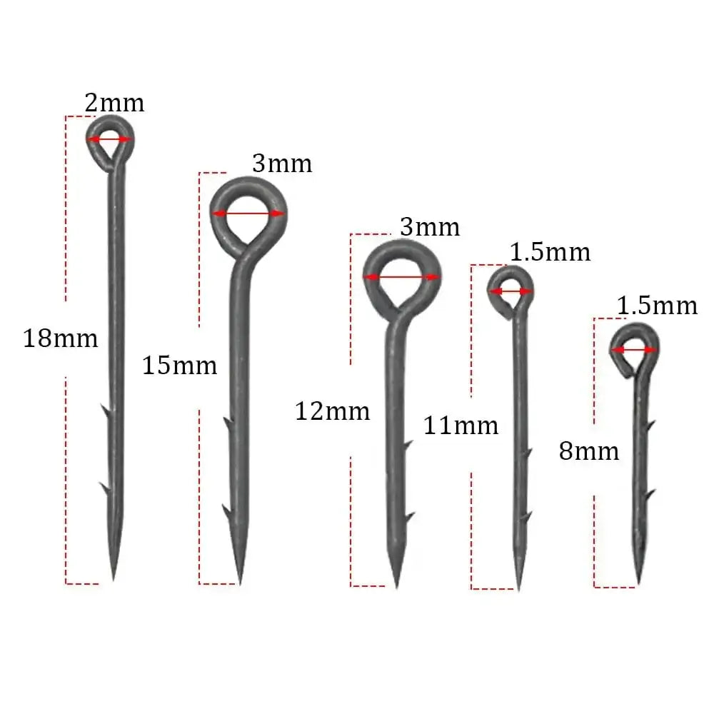 China China 20pcs Carp Fishing Accessories Pop Up Boilie Bait Stings Live Bait Maggot Needle Pin Stinger With Barbs For Carp Hair Rig Tackle