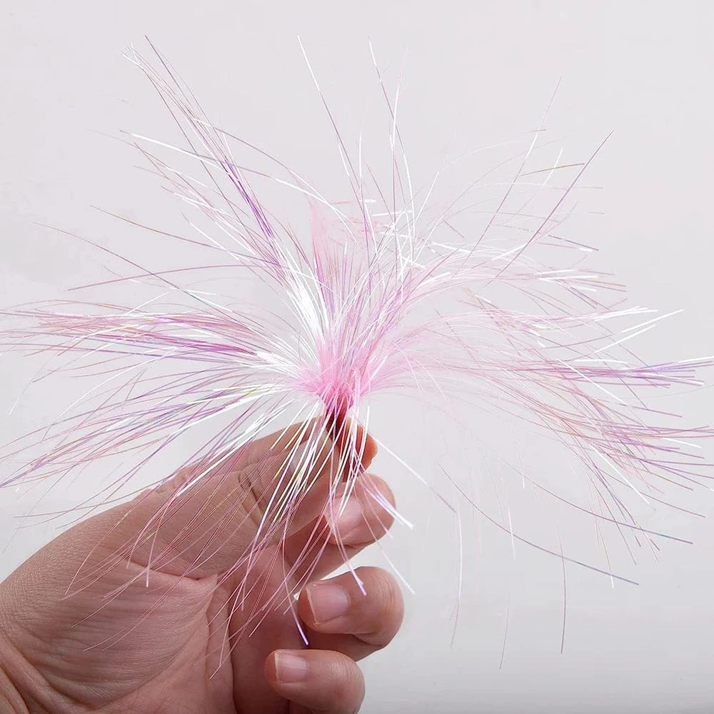 China China 21/42/60PCS Fishing trolling lures Teasers skirts bait Saltwater Mylar Flash bucktail Jig bait Rigs Bass Trout Fly Fishing Lure