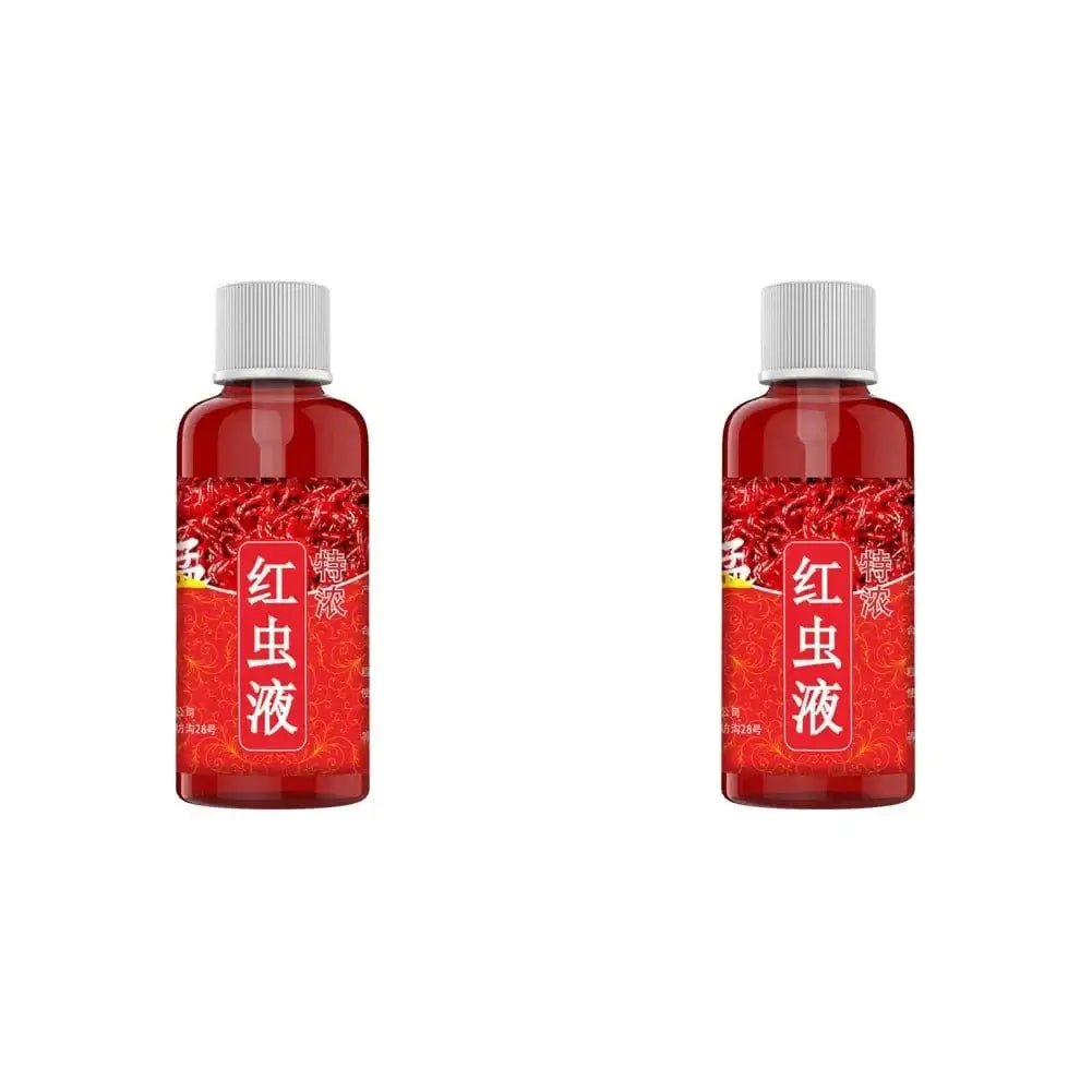 China China 2pcs 60ML Liquid Blood Worm Scent Fish Attractant Concentrated Red Worm Liquid Fish Bait Additive Perch Catfish Fishing Accessories