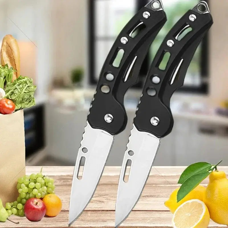 China China 2pcs folding knife 2PCS Boning Knife Set Kitchen Butcher Knife with Folding Fruit Knife Meat Cleaver Cooking BBQ Chef Knife Kitchen Accessories