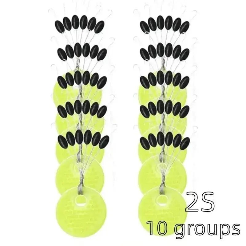 China China 2S Beans 60pcs 10 Group Resistance Space Beans Stopper Not To Hurt The Line Vertical Beans Carp Fishing Tackle Accessories