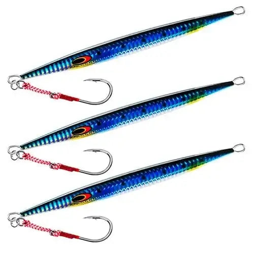 China China 3 blue / 150g / CHINA Goture 3pcs/lot Saltwater Speed Pitch Jigging Fishing Lure 80g 100g 150g 200g 250g 300g 350g Luminous Metal Jig Spoon 3 Colors