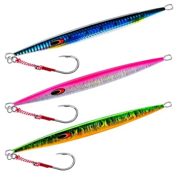China China 3 colors / 200g / CHINA Goture 3pcs/lot Saltwater Speed Pitch Jigging Fishing Lure 80g 100g 150g 200g 250g 300g 350g Luminous Metal Jig Spoon 3 Colors