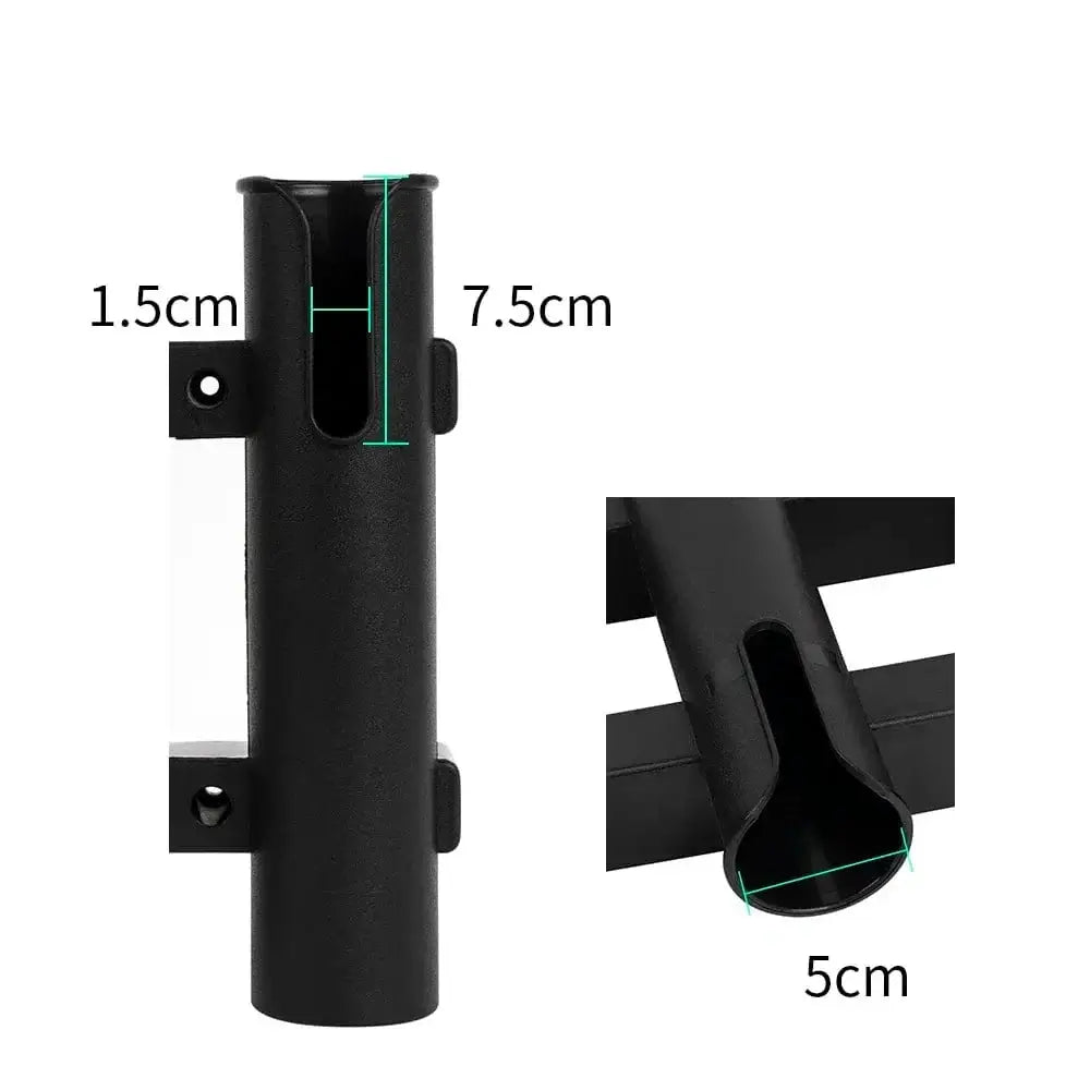 China China 3 Tubes Link Plastic Fishing Rod Racks Holder Socket for Boat Marine Fishing Box Kayak Boat Yacht