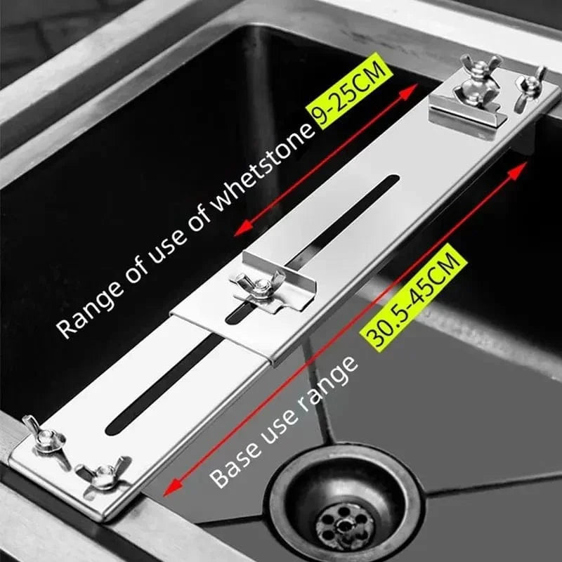 China China 30-45cm Sink Bracket Sharpening Stone Holder Base Adjustable Knife Sharpener Metal Whetstone Grinder Kitchen Wet Chisel Pedestal