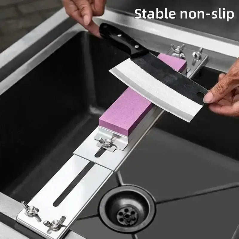 China China 30-45cm Sink Bracket Sharpening Stone Holder Base Adjustable Knife Sharpener Metal Whetstone Grinder Kitchen Wet Chisel Pedestal