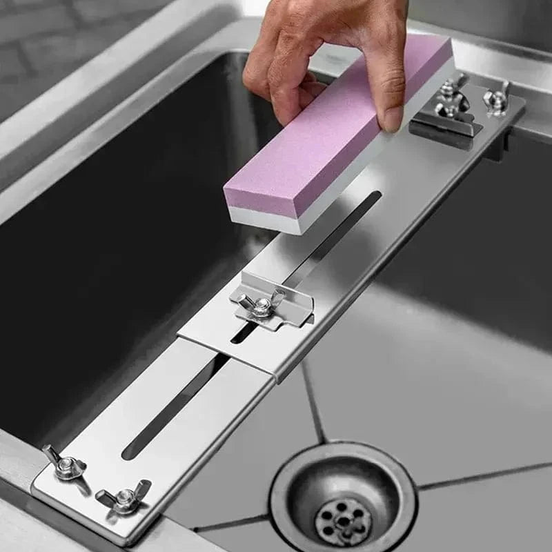 China China 30-45cm Sink Bracket Sharpening Stone Holder Base Adjustable Knife Sharpener Metal Whetstone Grinder Kitchen Wet Chisel Pedestal