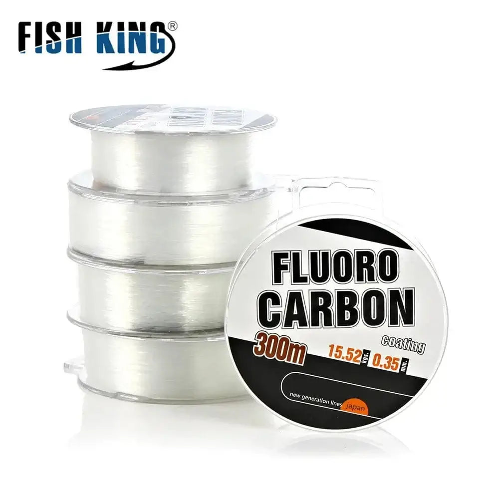 China China 300M Carbon Fiber Coating Fishing Line 0.3-0.5MM 30-45LB FluoroCarbon Fly Fishing String Cord Wire Shock Leader Japan