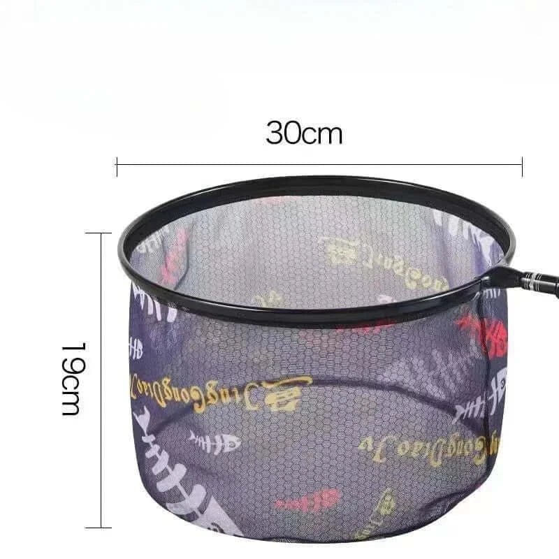 China China 30CM 1 PCS Fishing Net Head Anti-hook Outdoor Hand Net Ultra Light Aluminium Alloy Solid Deepening Net Fishing Tool Accessories