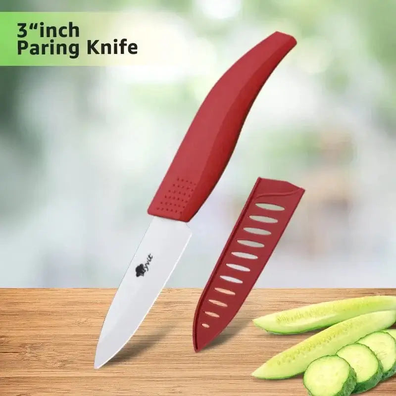 China China 3inch Red Ceramic Knife 6 5 4 3 inch Kitchen Chef Knives RustProof White Blade Utility Slicing Paring Fruit Vegetable Cooking Cutter Tool