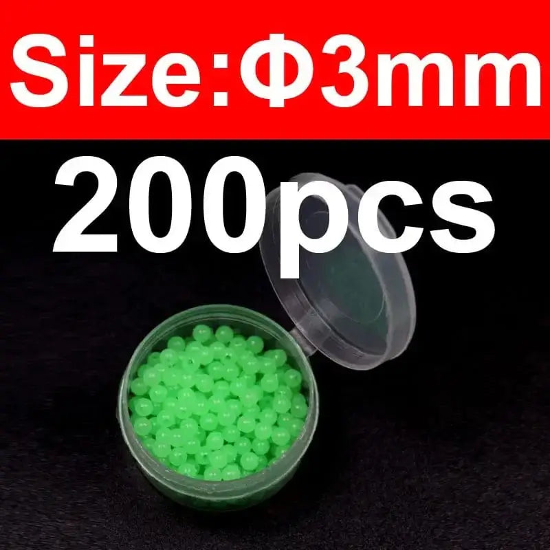 China China 3mm 200pcs green Wifreo 200pcs Soft Mini Fly Tying Glow Beads Fly Tying Material Wet Fly Saltwater Fishing Sabiki Fly Luminous Hot Beads Egg Roe