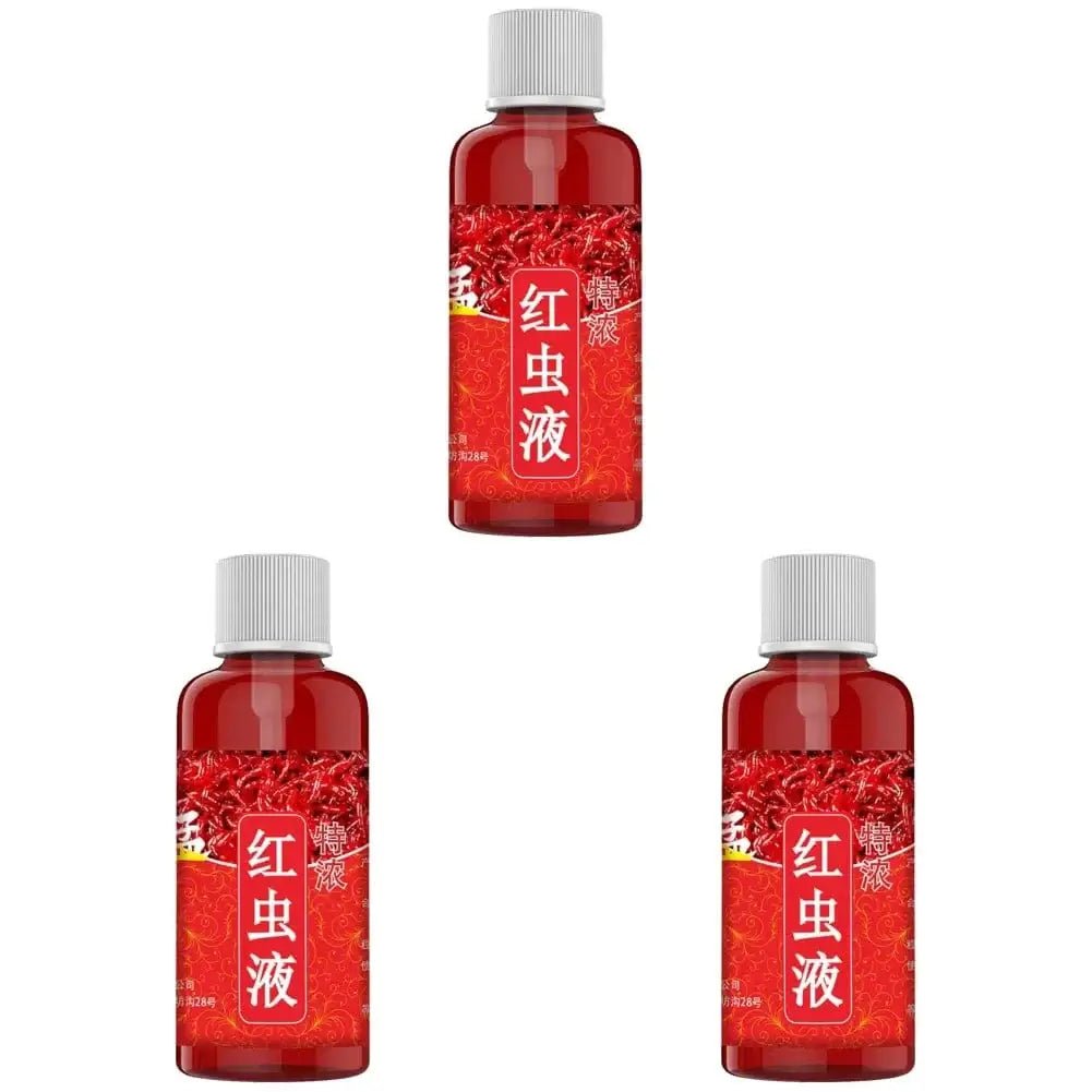 China China 3pcs 60ML Liquid Blood Worm Scent Fish Attractant Concentrated Red Worm Liquid Fish Bait Additive Perch Catfish Fishing Accessories