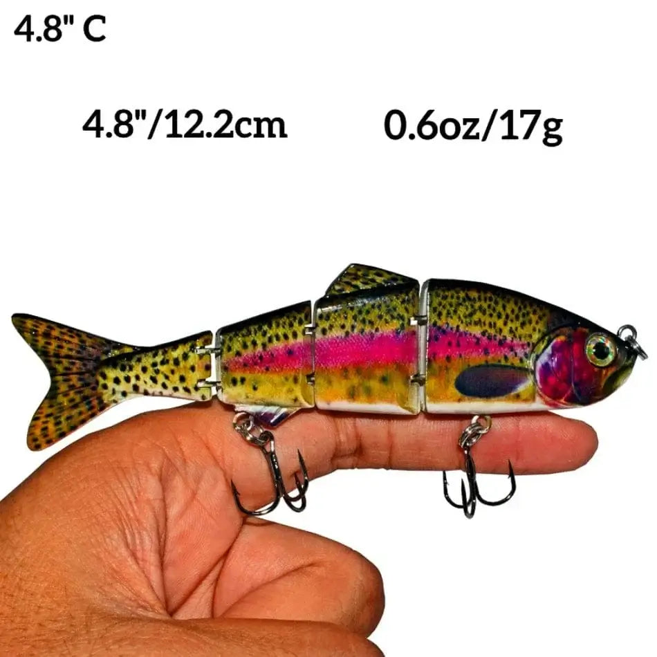 China China 4.8inch C Abziyat Fishing Lures 4section Hard Tail Minnow Lure Swimbait Crankbait Fishing Tool Hunting Ice Fishing Bait Lifelike Fish