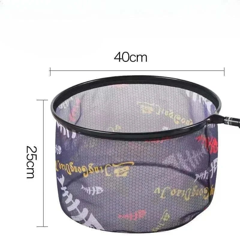 China China 40CM 1 PCS Fishing Net Head Anti-hook Outdoor Hand Net Ultra Light Aluminium Alloy Solid Deepening Net Fishing Tool Accessories