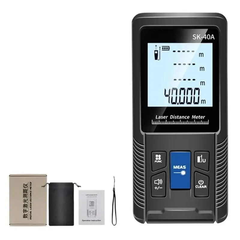 China China 40m X37E Lasers Distance Meter Waterproof Measuring Tape Tool Area Volume Roulette Ruler