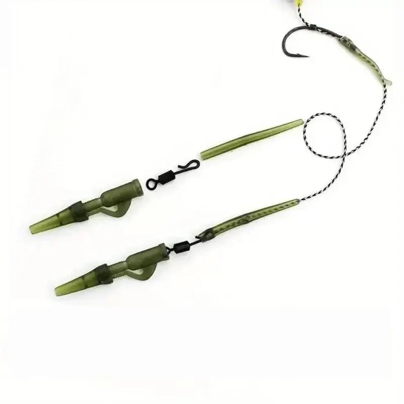 China China 40pcs 40PCS/lot Carp Fishing Accessories Lead Clip Quick Change Swivel Tail Rubber Anti Tangle Sleeves for Carp Rigs Fishing Tackle