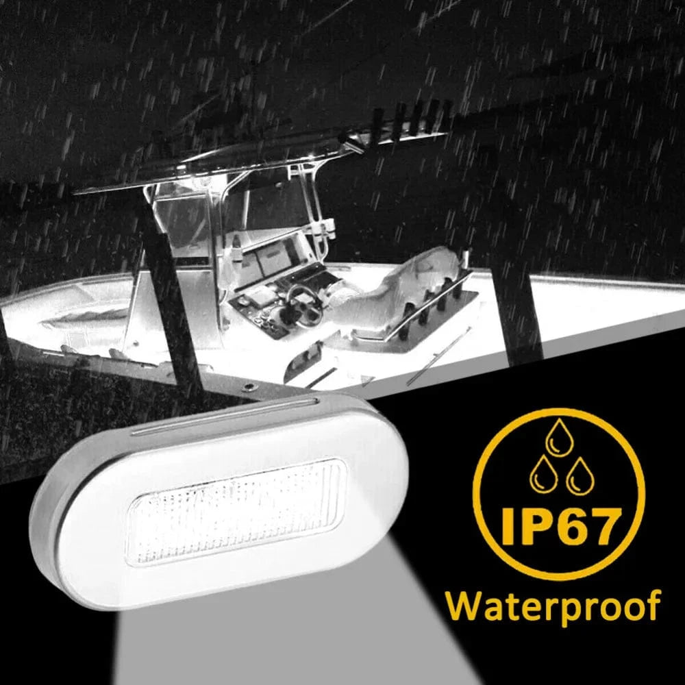 China China 4Pcs Boat Courtesy Lights Stair Deck Transom LED Stern Light Waterproof Boat Indicator Turn Signal Tail Lamp Yacht Marine Lights