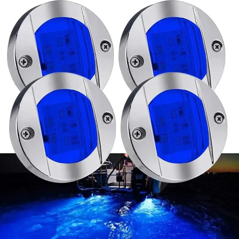 China China 4PCS Boat Marine Lights Navigation Light Waterproof Marker Lamp For Truck RV Yacht Transom Anchor Stern DC 12V 6LED Stern Light
