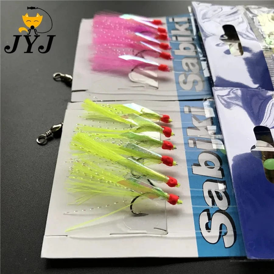 China China 5 bags fishing sabiki samodur ,fishing Mackerel hook ,herring hook sabiki rig hooks , Fishing lure bait hook Tackle Accessories
