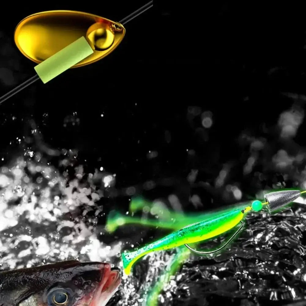 China China 5 Set with 10PCS Soft Lure Texas Rig Fishing Tackle Hooks VIB Spoon Bait ZURYP Texas Rig Kit Binded Hooks Fishing Hook