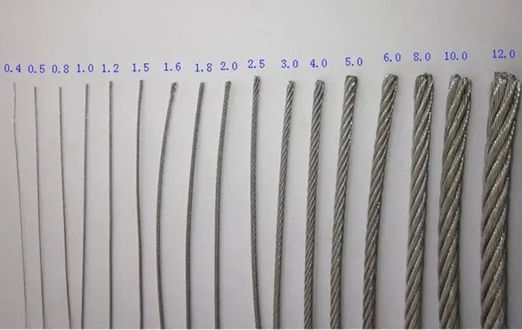 China China 50/100M 0.6mm-1.2mm diameter 7X7 Structur 304 stainless steel wire rope alambre cable softer fishing lifting cable e
