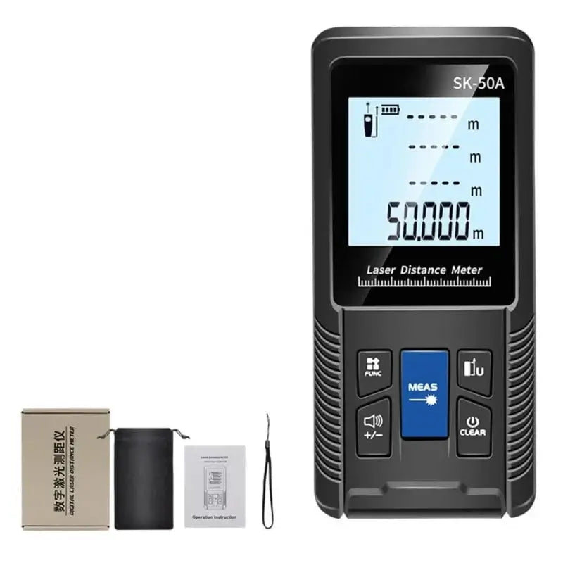 China China 50m X37E Lasers Distance Meter Waterproof Measuring Tape Tool Area Volume Roulette Ruler