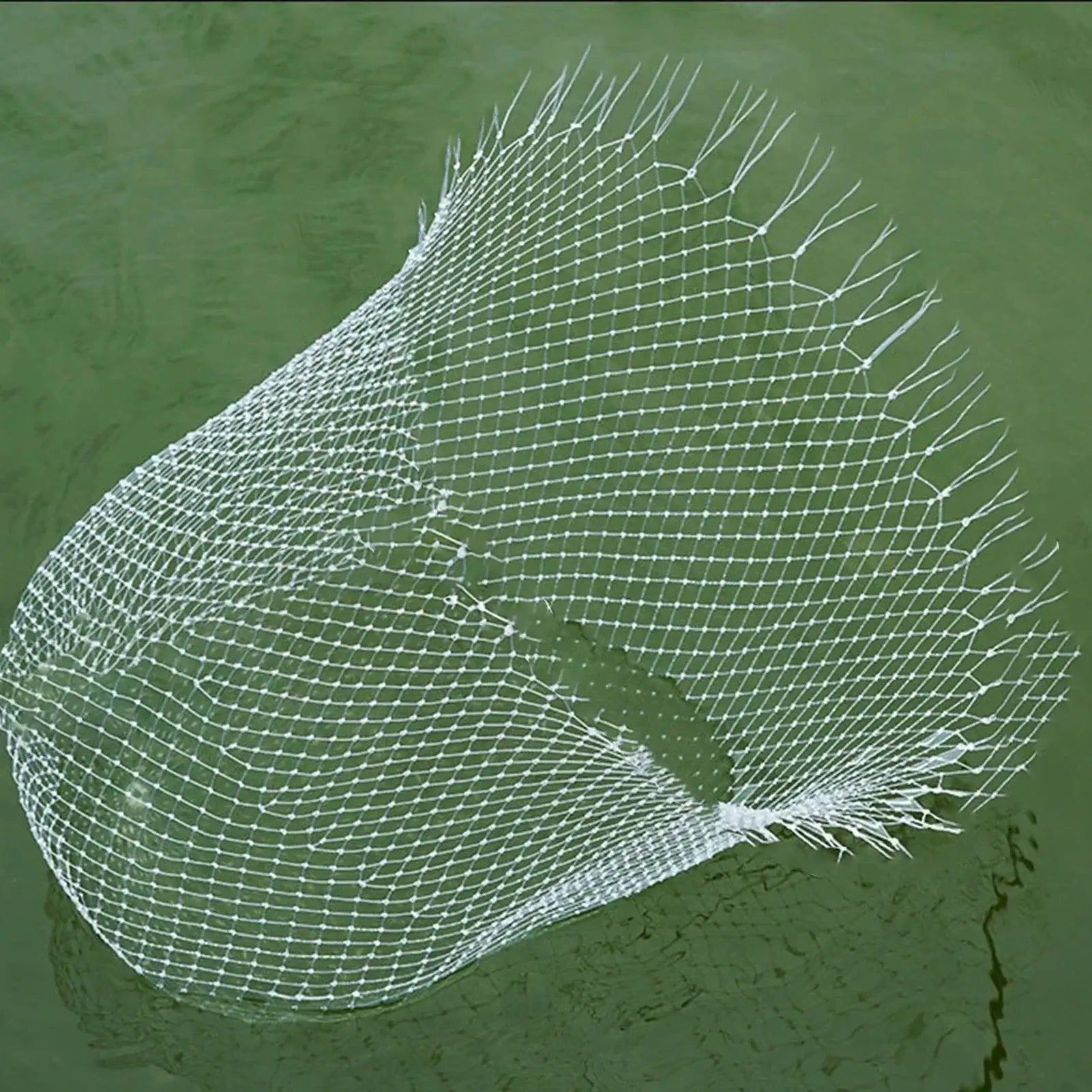 China China 53/60/85cm Double Line Fishing Net Head Handheld High-density Durable Nylon Fishing Net Practical Portable Outdoor Fishing Gears