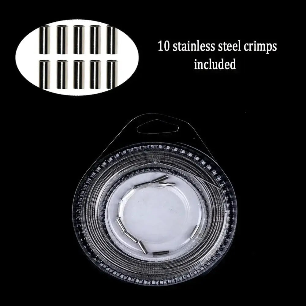 China China 5LB-200LB Wire Fishing Line Nylon Coated Trace Wire 7 Strands Steel Wire Front Leader Jigging Fish Line Sea Fishing Rigs Tackel