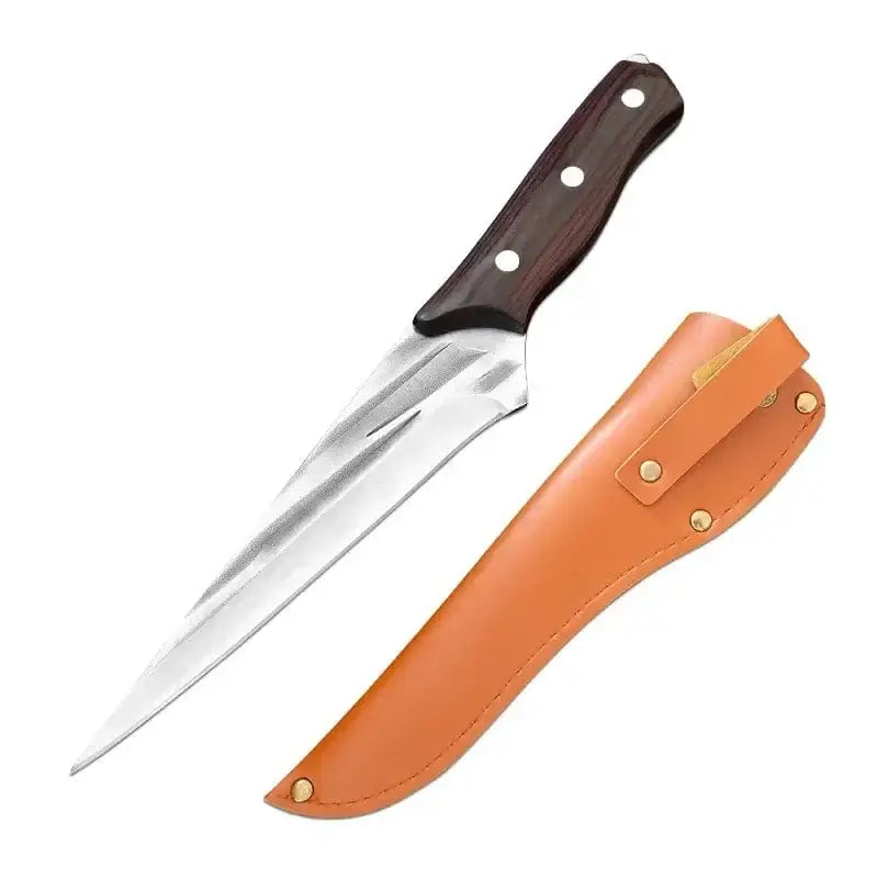 China China 6-inch Boning Knife Barbecue Knife Wood Handle Kitchen Knives Chef Hand Forged Blade Boning Knife Slicing Meat Fruit Fish Filleting Utility Knife