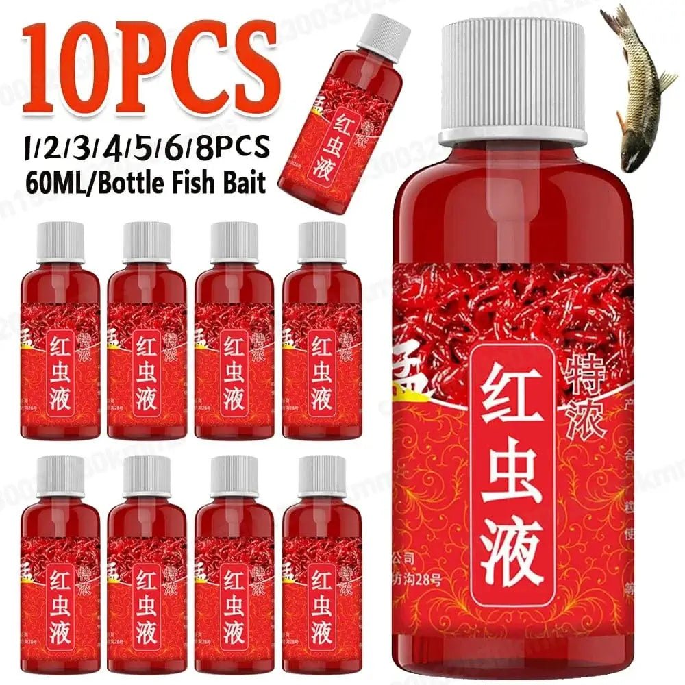 China China 60ML Liquid Blood Worm Scent Fish Attractant Concentrated Red Worm Liquid Fish Bait Additive Perch Catfish Fishing Accessories