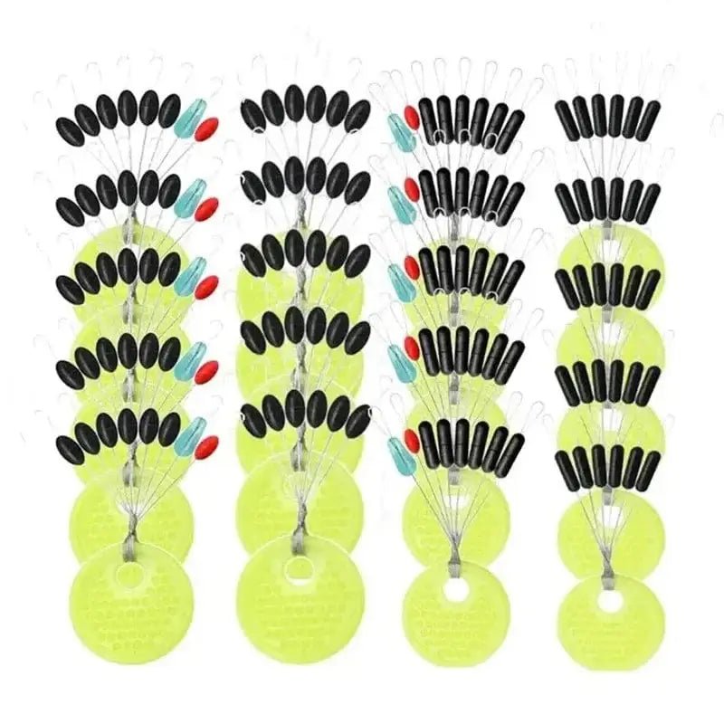 China China 60pcs 10 Group Resistance Space Beans Stopper Not To Hurt The Line Vertical Beans Carp Fishing Tackle Accessories