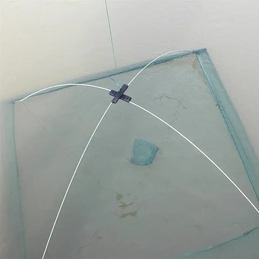 China China 60x60cm 60cm 80cm Portable Fishing Net Foldable Folding Mesh Nylon Fishing Net Landing Baits Trap Cast Dip Crab Shrimp Nets Catch Fish