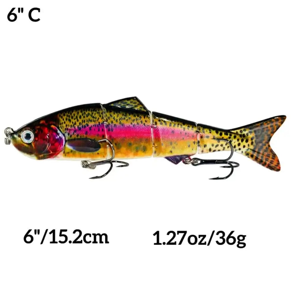China China 6inch C Abziyat Fishing Lures 4section Hard Tail Minnow Lure Swimbait Crankbait Fishing Tool Hunting Ice Fishing Bait Lifelike Fish