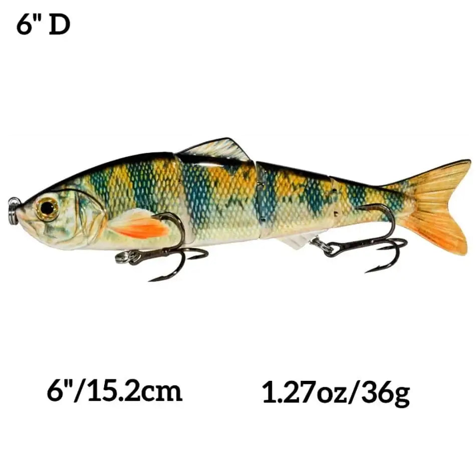 China China 6inch D Abziyat Fishing Lures 4section Hard Tail Minnow Lure Swimbait Crankbait Fishing Tool Hunting Ice Fishing Bait Lifelike Fish