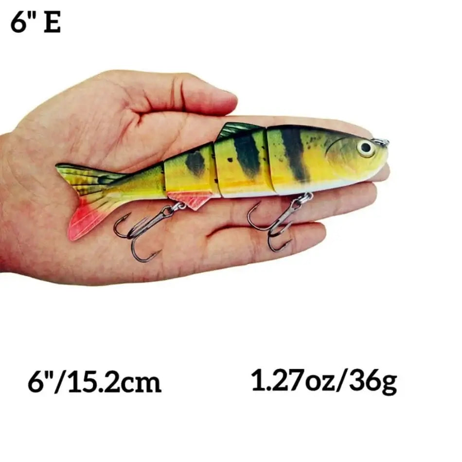 China China 6inch E Abziyat Fishing Lures 4section Hard Tail Minnow Lure Swimbait Crankbait Fishing Tool Hunting Ice Fishing Bait Lifelike Fish
