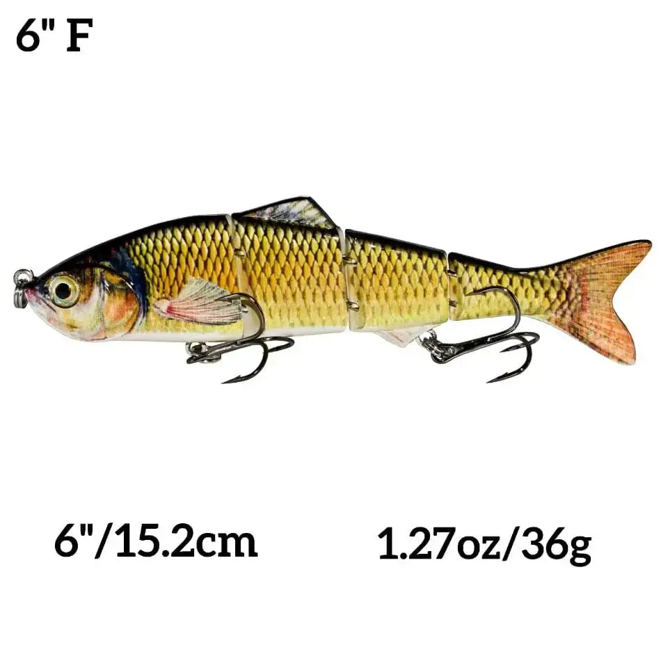 China China 6inch F Abziyat Fishing Lures 4section Hard Tail Minnow Lure Swimbait Crankbait Fishing Tool Hunting Ice Fishing Bait Lifelike Fish