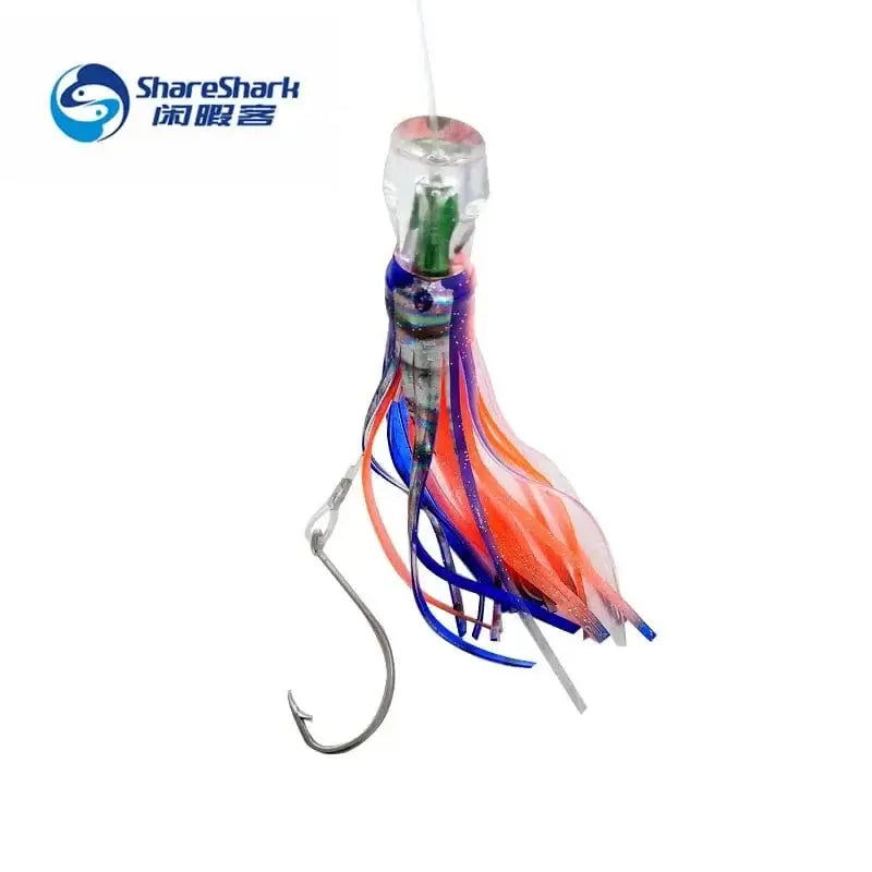 China China 6PCS/bag Trolling Sea Fishing Marlin Tuna Mahi Dolphin Durado Wahoo Shark Skirted Deep Sea Fishing Lure Set