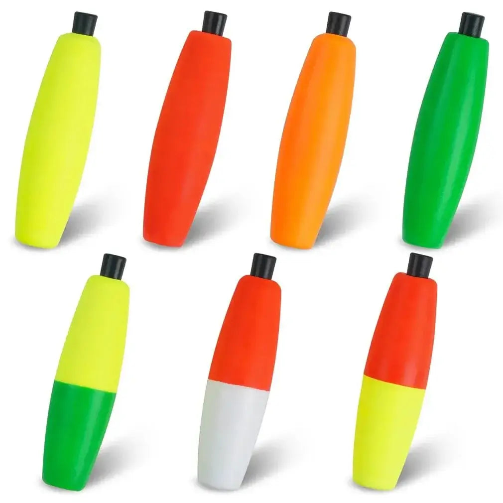 China China 7/14Pcs Fishing Foam Floats catfish Buoy Fishing Bobbers Peg Float Indicator Corks for Catfishing Tackle Fly Fishing Tackle