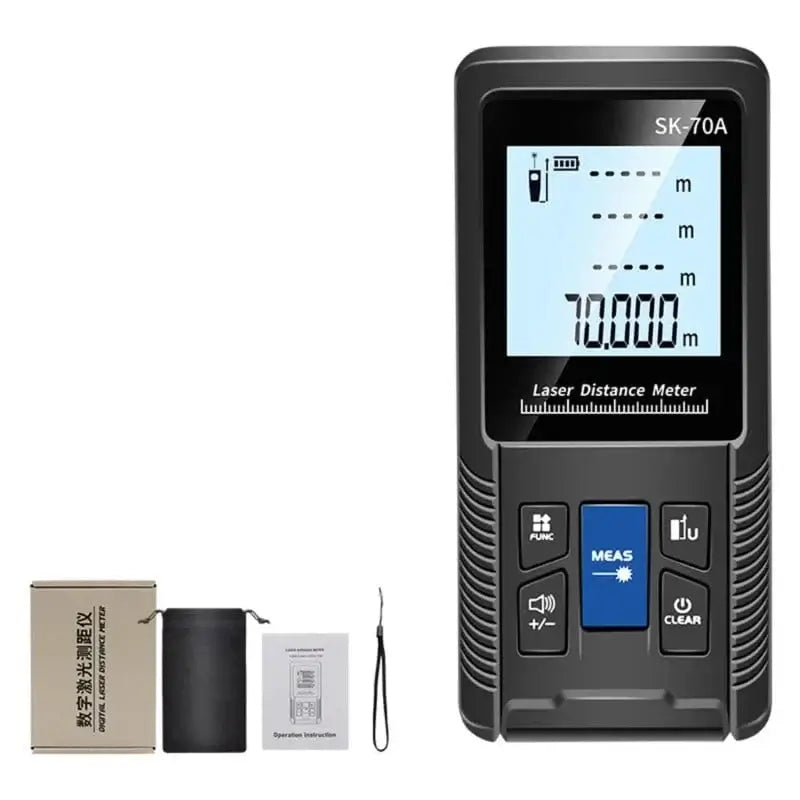 China China 70m X37E Lasers Distance Meter Waterproof Measuring Tape Tool Area Volume Roulette Ruler