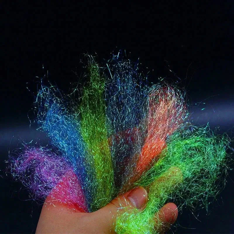 China China 7optional colors fly tying ice wing 12cm(5inches) long ice wing fiber synthetic wings tying material sparkle body Living Fibers