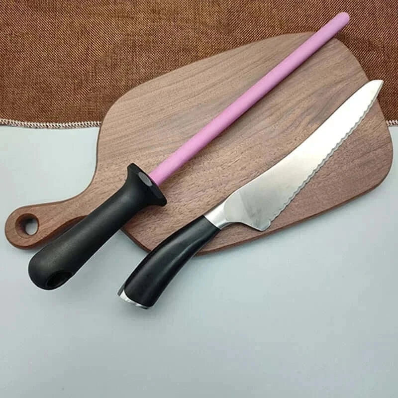 China China 8/10/12 Inch Professional Ceramic Knife Sharpener Rod Durable Knife Grinder With Non-Slip Handle Kitchen Knife Sharpening Blade