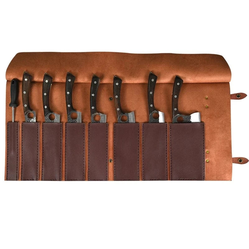 China China 8 9 11 Slot Portable Kitchen Knife Roll Bag Foldable Camping Picnic Carry Case Chef Cooking Knife Storage Pocket Organizer Tools