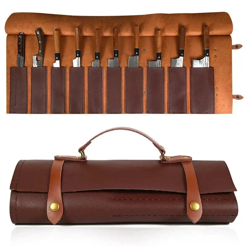 China China 8 9 11 Slot Portable Kitchen Knife Roll Bag Foldable Camping Picnic Carry Case Chef Cooking Knife Storage Pocket Organizer Tools