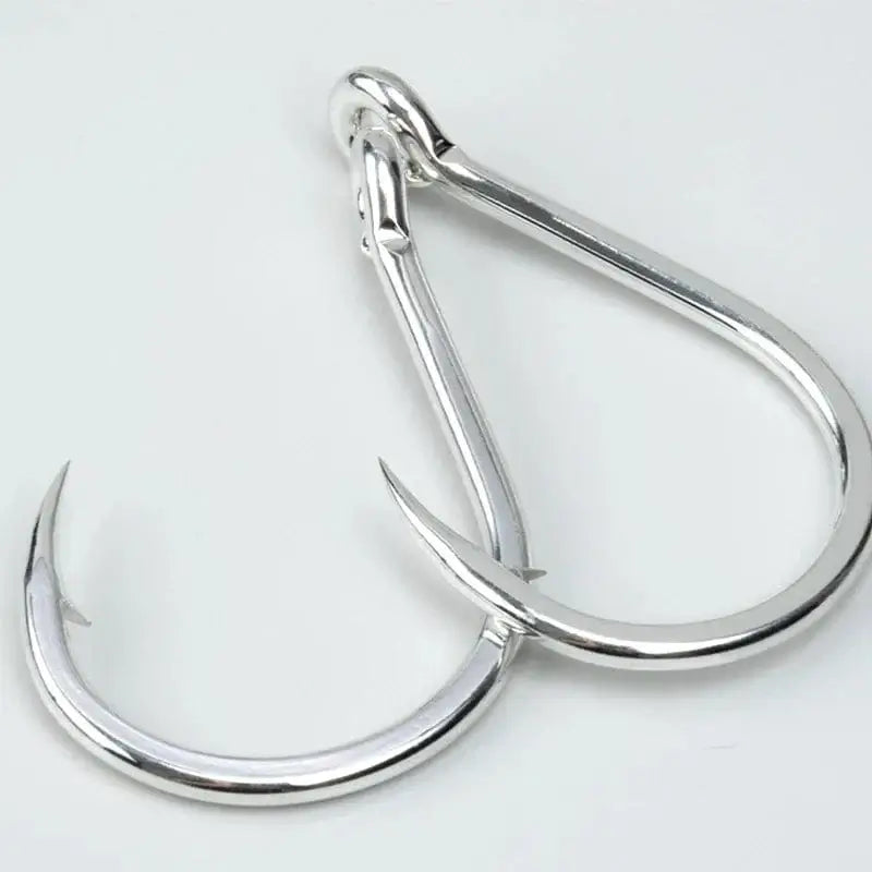 China China 8084 Bulk Fishing Hooks 4x Strengthened Sea Fishing Tippet Hooks Single Hook Barbed with Ring Deep Sea Big Game Hooks Wholesale